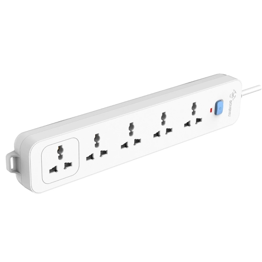 Ổ CẮM ĐIỆN CHỐNG CHÁY GONEO 5 Ổ ĐA NĂNG 1 CÔNG TẮC – N1050/250V/2500W – CHÍNH HÃNG GONEO