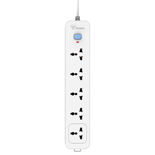 Ổ CẮM ĐIỆN CHỐNG CHÁY GONEO 5 Ổ ĐA NĂNG 1 CÔNG TẮC – N1050/250V/2500W – CHÍNH HÃNG GONEO