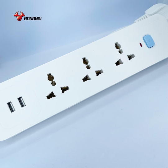 Ổ CẮM ĐIỆN GONEO 3 Ổ ĐA NĂNG + 2 USB 1 CÔNG TẮC – DÂY DÀI 1.8M | CÔNG SUẤT 2500W – CHÍNH HÃNG GONEO VIỆT NAM