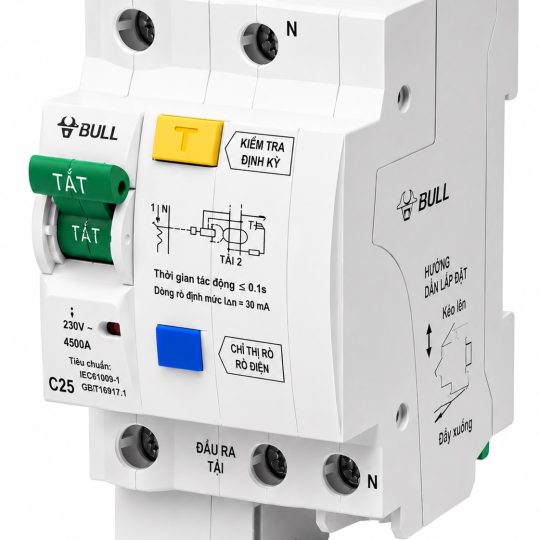 Aptomat RCBO Chống Giật, Chống Rò, Quá Tải LBE5  (25A/32A/40A/63A)