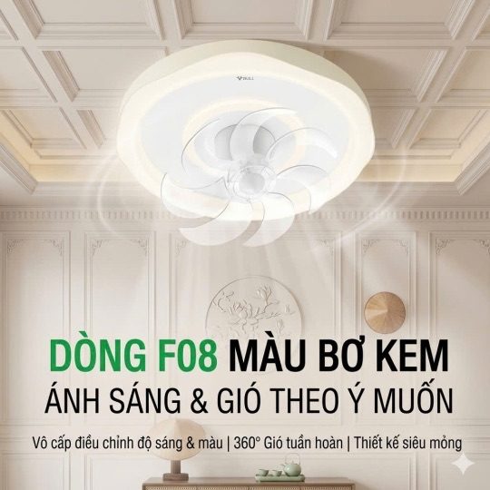 ĐÈN QUẠT KHÔNG CÁNH GONEO - F08