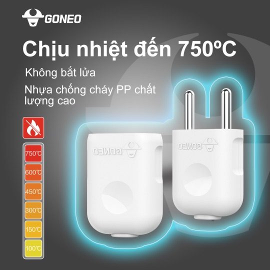 PHÍCH CẮM GONEO CHÂN TRÒN– 10F2 – ĐA NĂNG – CHÍNH HÃNG