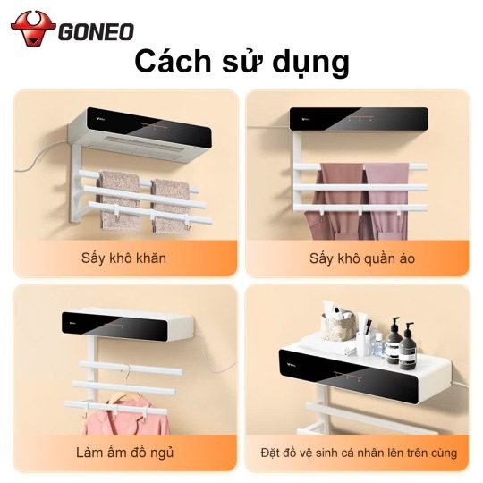 MÁY SẤY KHĂN THÔNG MINH GONEO M02A