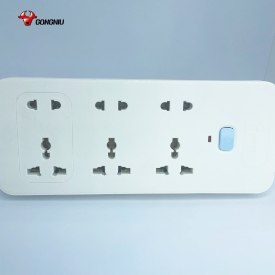 Ổ Cắm Điện Gongniu 6 Ổ Đa Năng 1 Công Tắc 2500W – N1330