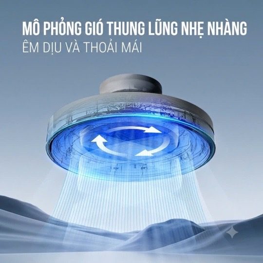 ĐÈN QUẠT KHÔNG CÁNH HÌNH TRÒN GONEO - FO9B
