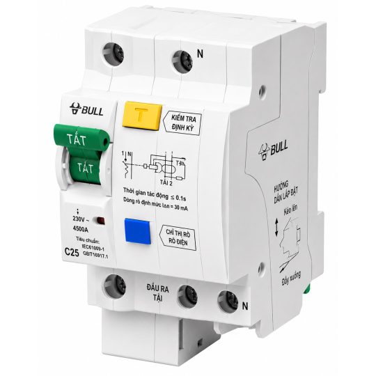 Aptomat RCBO Chống Giật, Chống Rò, Quá Tải LBE5  (25A/32A/40A/63A)