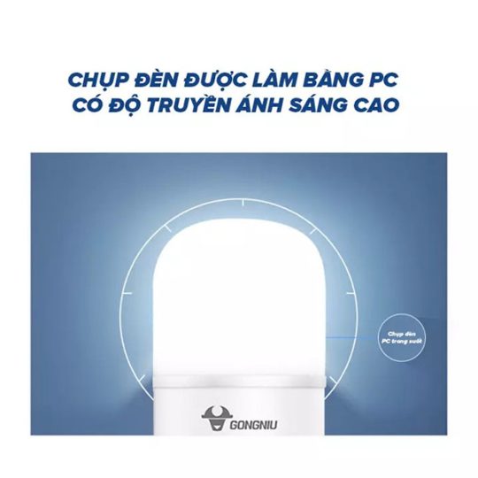 Bóng đèn LED Bulb Trụ Gongniu MQ–C0ABS – Công suất 20W,30W,40W,50W – E27, 6500K