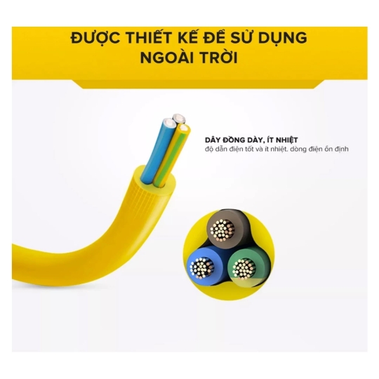 Ổ Cắm Điện Chống Cháy Chống Va Đập – C4000 – Nâng Cấp – Siêu Chịu Tải – 4000W