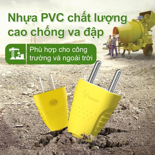 PHÍCH CẮM GONEO DẸP CÔNG SUẤT 10A CHỐNG VA ĐẬP– 10L6